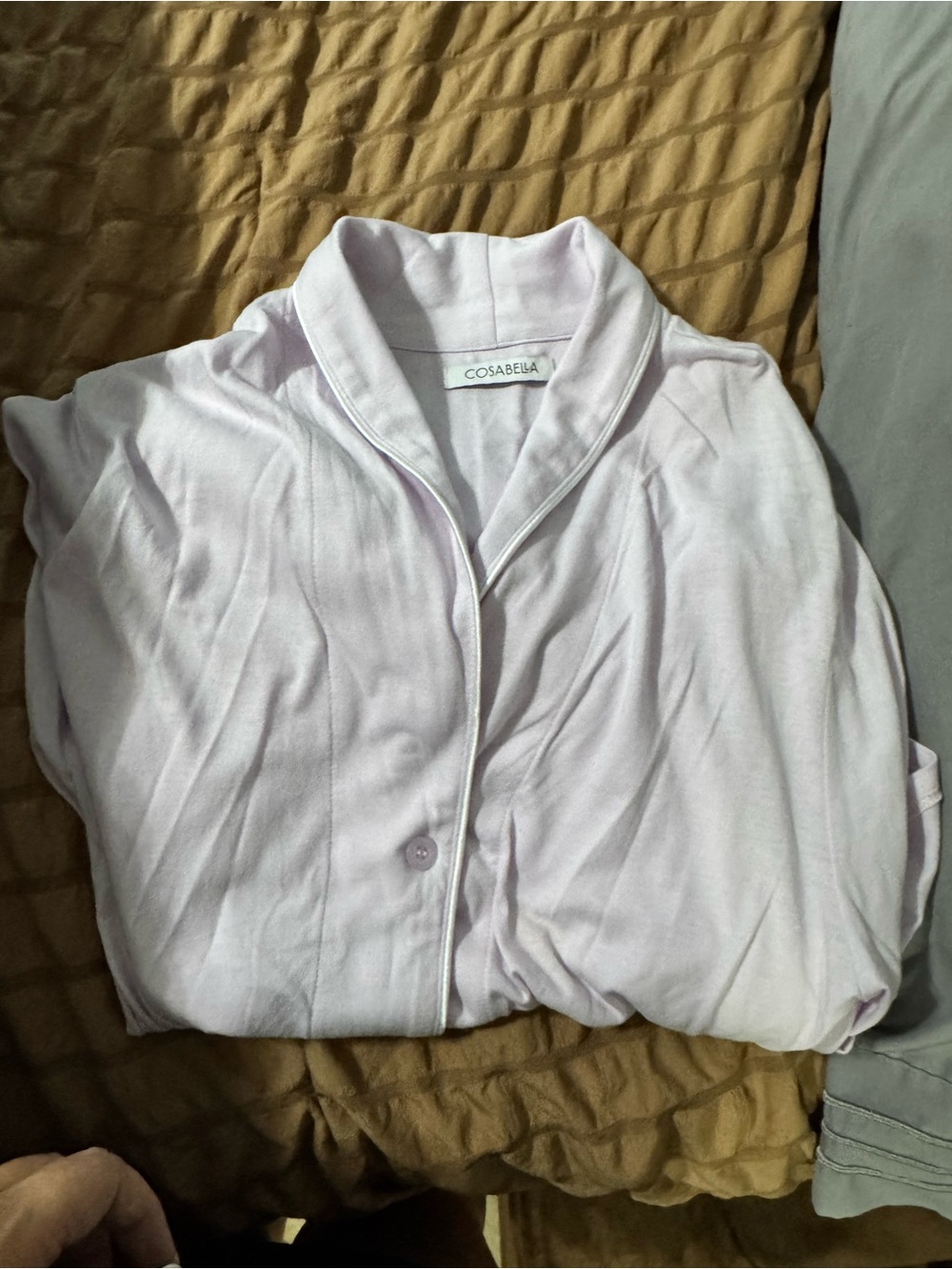 Cosabella Lavender Button Long PJ Shirt